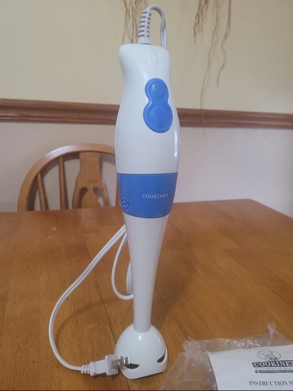 Cookinex Hand Immersion Blender White Blue 200W Model